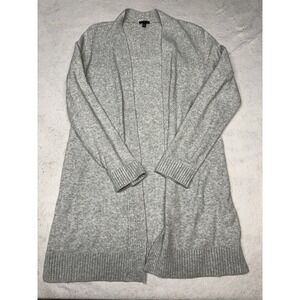 NWOT Talbots Gray Long Sleeve Coverup Cardigan Sweater Size Medium